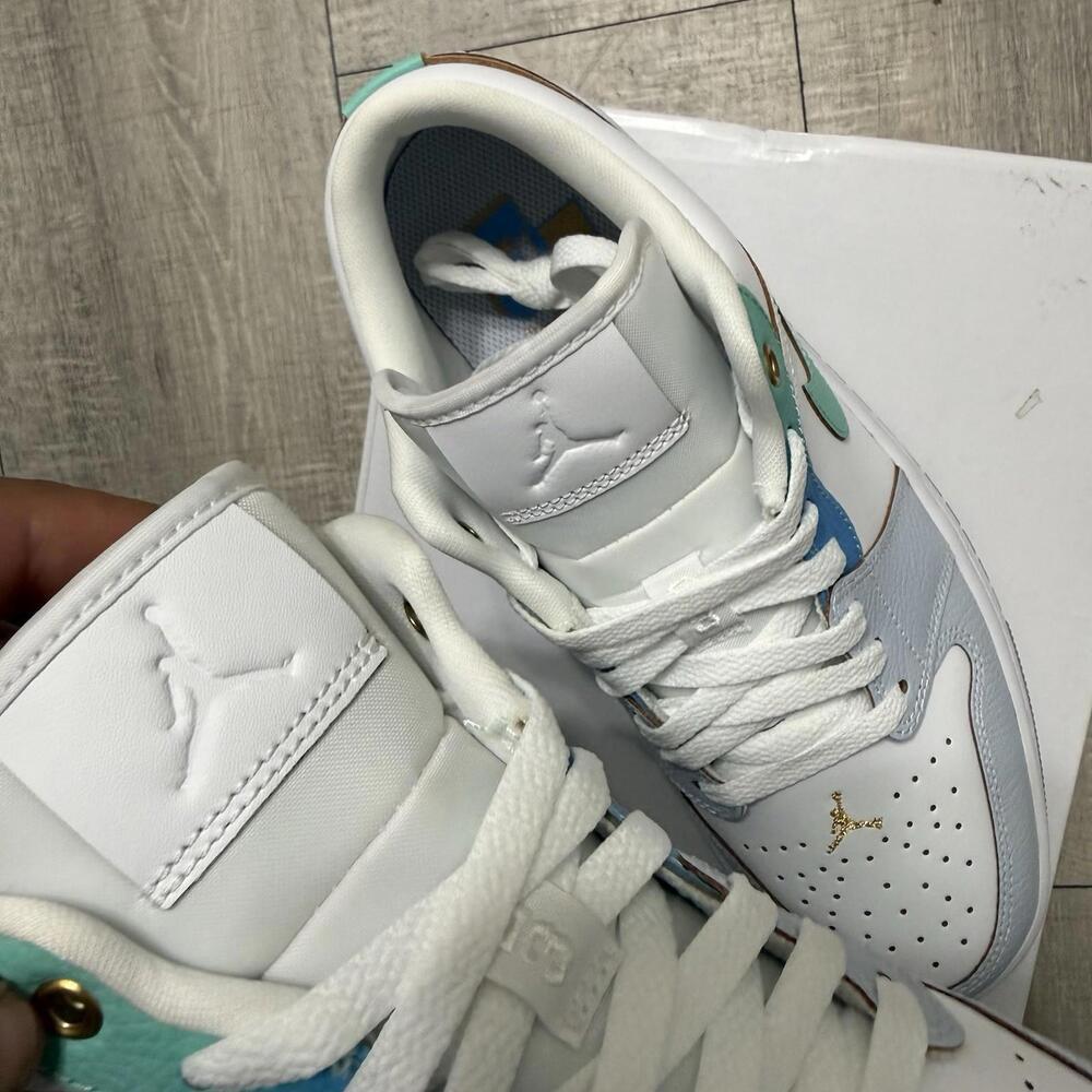 Nike Air Jordan 1 Low SE Emerald Rise FN8899-131 10.5 Women / 9 Men - Picture 8 of 9